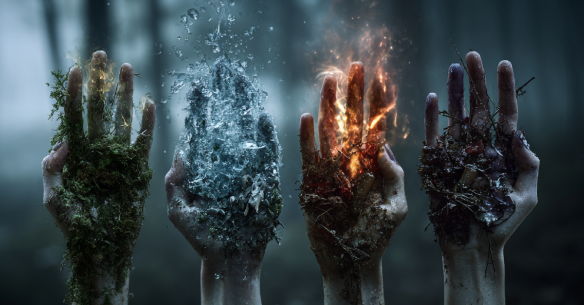 Elementos de bruja y su conexión con la magia interior